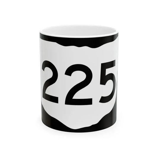 OH-225 (Ohio) (Road Sign) White Coffee Mug 11oz - Go Mug Yourself