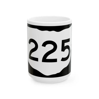 OH-225 (Ohio) (Road Sign) White Coffee Mug 15oz - Go Mug Yourself