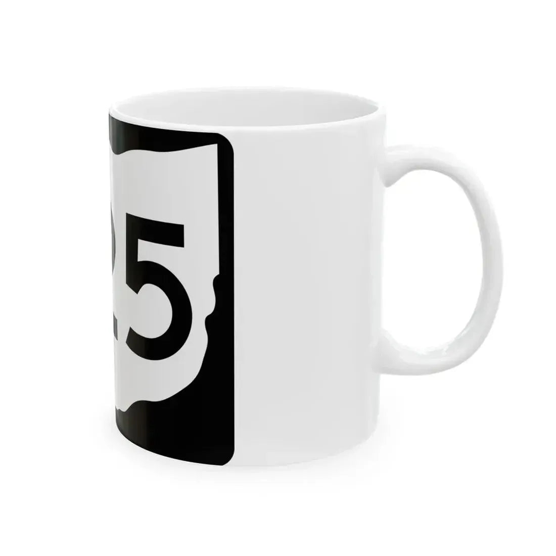 OH-225 (Ohio) (Road Sign) White Coffee Mug - Go Mug Yourself