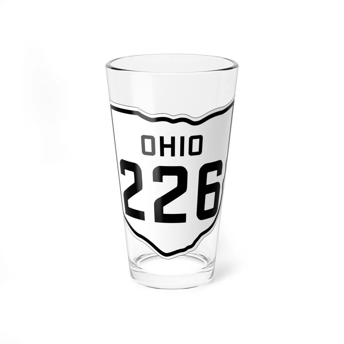 OH-226 1927 (Ohio) (Road Sign) Pint Glss 16oz 16oz - Go Mug Yourself
