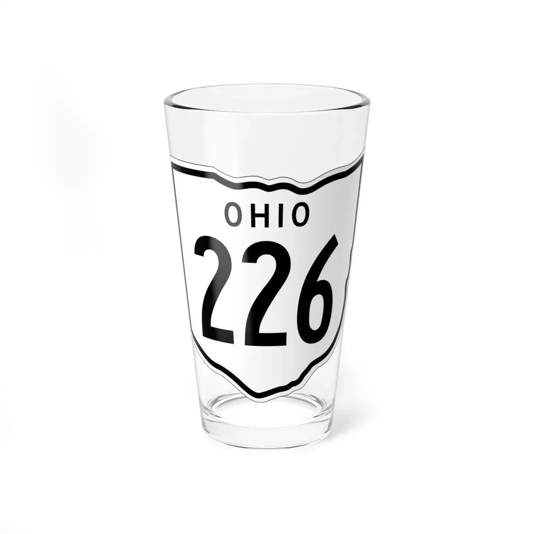 OH-226 1948 (Ohio) (Road Sign) Pint Glass 16oz 16oz - Go Mug Yourself