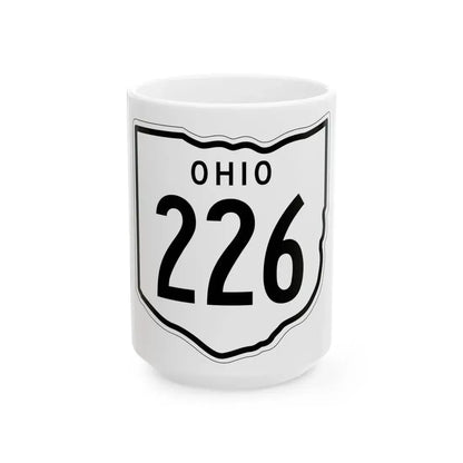 OH-226 1948 (Ohio) (Road Sign) White Coffee Mug 15oz - Go Mug Yourself