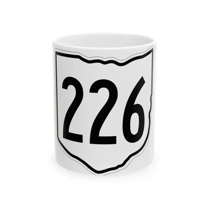 OH-226 1960 (Ohio) (Road Sign) White Coffee Mug 11oz - Go Mug Yourself