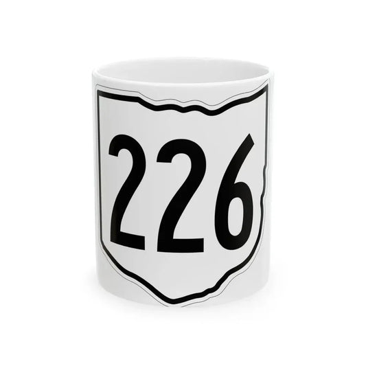 OH-226 1960 (Ohio) (Road Sign) White Coffee Mug 11oz - Go Mug Yourself