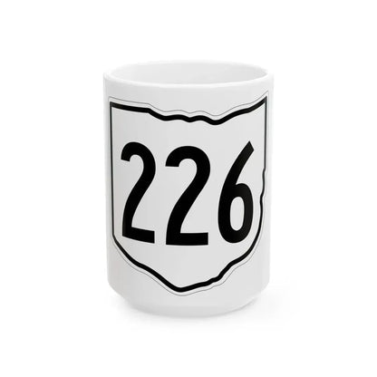 OH-226 1960 (Ohio) (Road Sign) White Coffee Mug 15oz - Go Mug Yourself