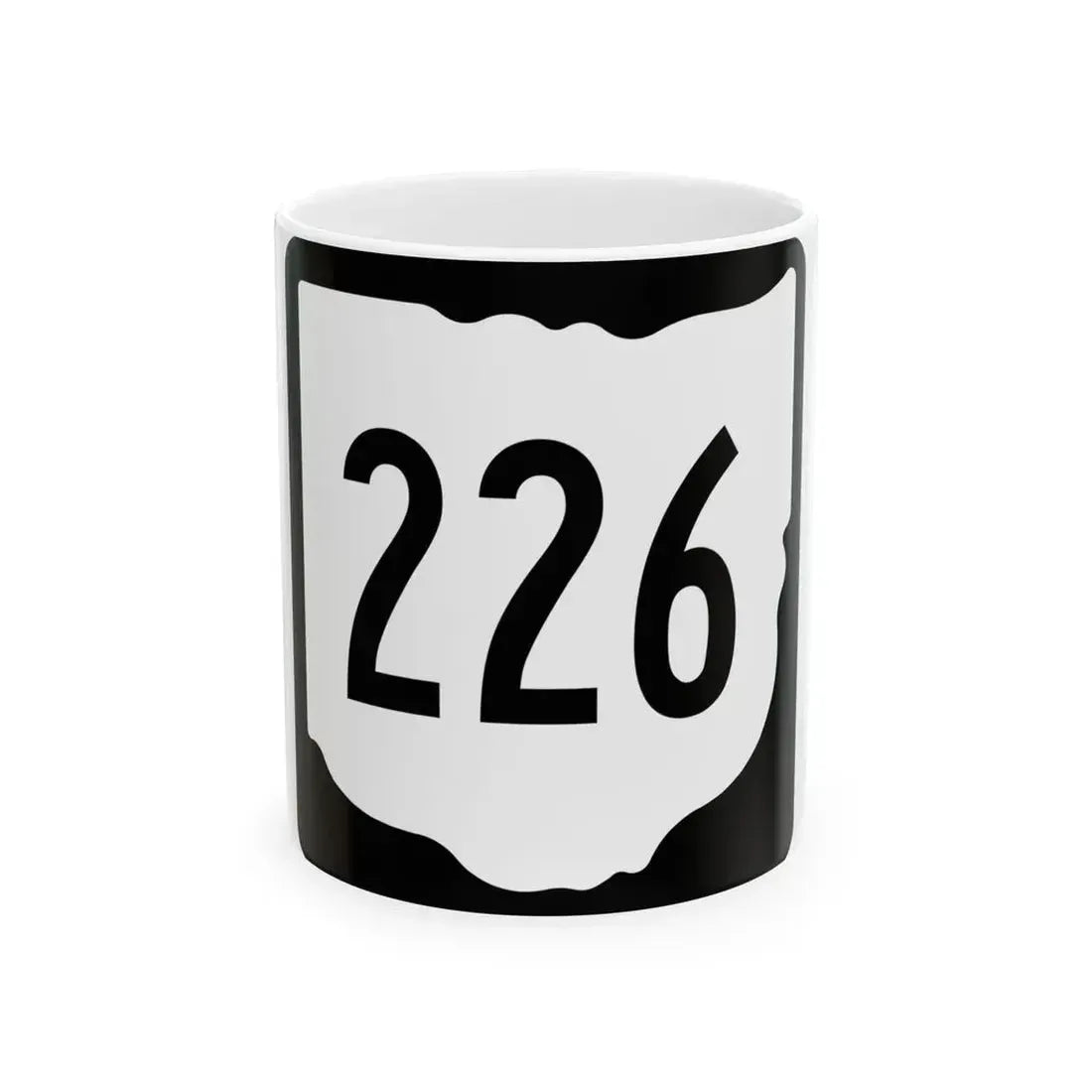 OH-226 1967 (Ohio) (Road Sign) White Coffee Mug 11oz - Go Mug Yourself
