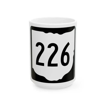 OH-226 1967 (Ohio) (Road Sign) White Coffee Mug 15oz - Go Mug Yourself