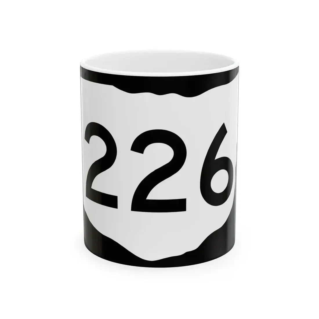 OH-226 (Ohio) (Road Sign) White Coffee Mug 11oz - Go Mug Yourself