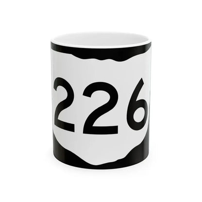 OH-226 (Ohio) (Road Sign) White Coffee Mug 11oz - Go Mug Yourself