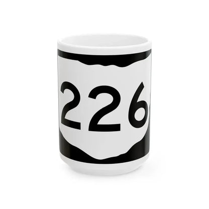OH-226 (Ohio) (Road Sign) White Coffee Mug 15oz - Go Mug Yourself