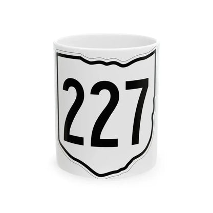 OH-227 1960 (Ohio) (Road Sign) White Coffee Mug 11oz - Go Mug Yourself