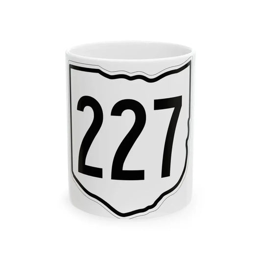 OH-227 1960 (Ohio) (Road Sign) White Coffee Mug 11oz - Go Mug Yourself