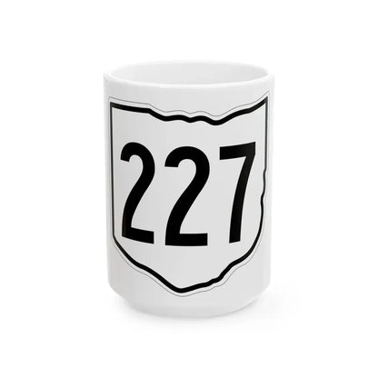 OH-227 1960 (Ohio) (Road Sign) White Coffee Mug 15oz - Go Mug Yourself