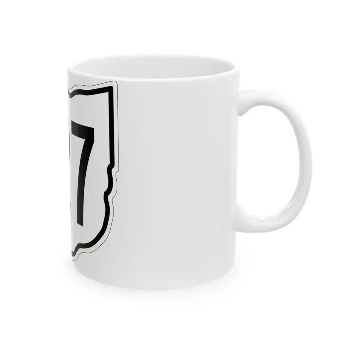 OH-227 1960 (Ohio) (Road Sign) White Coffee Mug - Go Mug Yourself