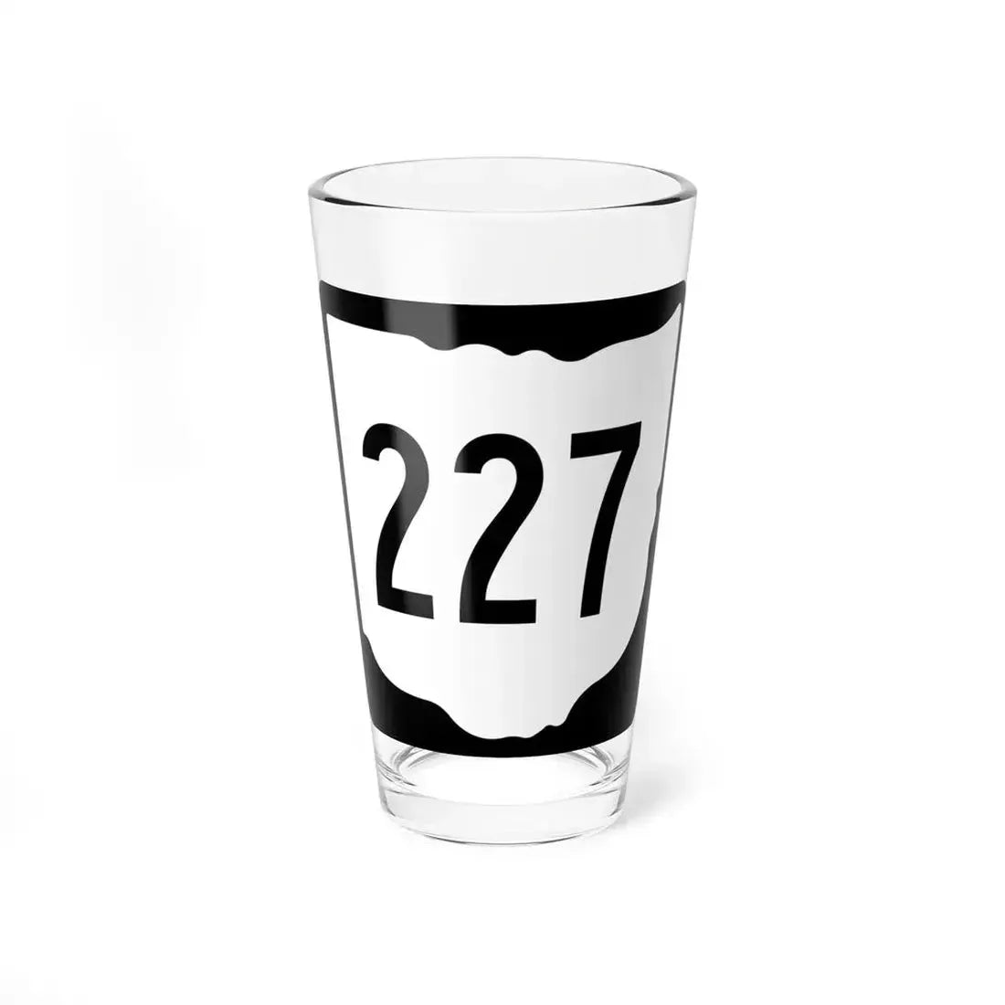 OH-227 1967 (Ohio) (Road Sign) Pint Glass 16oz 16oz - Go Mug Yourself