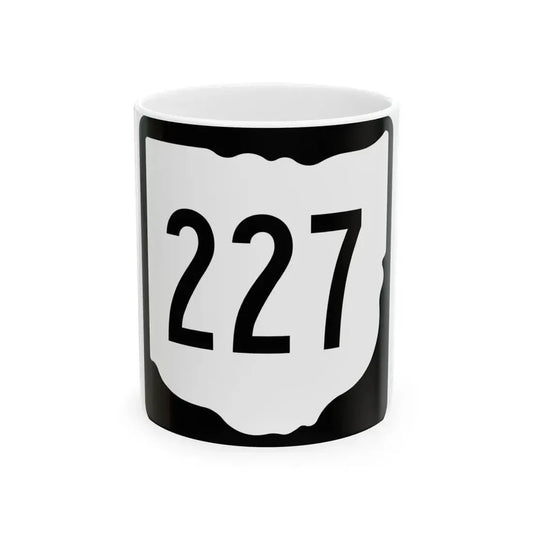 OH-227 1967 (Ohio) (Road Sign) White Coffee Mug 11oz - Go Mug Yourself