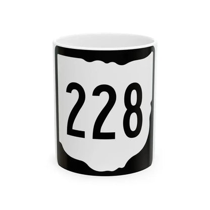 OH-228 1967 (Ohio) (Road Sign) White Coffee Mug 11oz - Go Mug Yourself