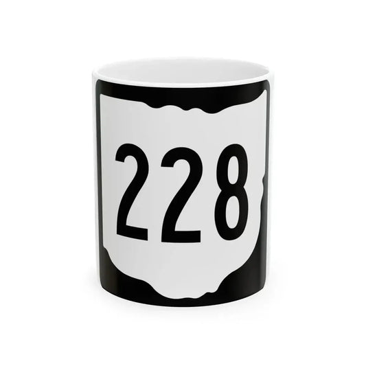 OH-228 1967 (Ohio) (Road Sign) White Coffee Mug 11oz - Go Mug Yourself
