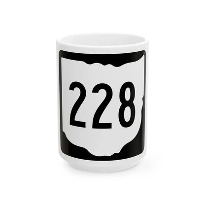OH-228 1967 (Ohio) (Road Sign) White Coffee Mug 15oz - Go Mug Yourself