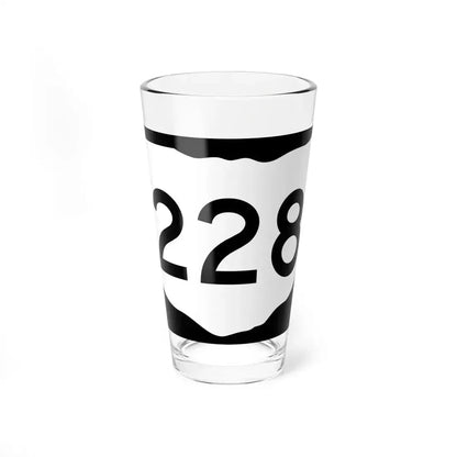 OH-228 (Ohio) (Road Sign) Pint Glass 16oz 16oz - Go Mug Yourself