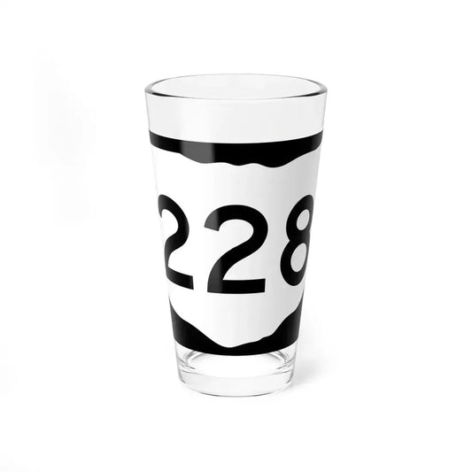 OH-228 (Ohio) (Road Sign) Pint Glass 16oz 16oz - Go Mug Yourself