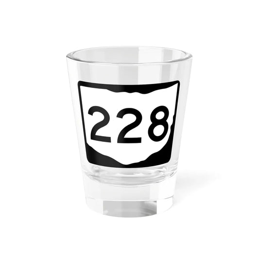 OH-228 (Ohio) (Road Sign) Shot Glass 1.5oz 1.5oz - Go Mug Yourself
