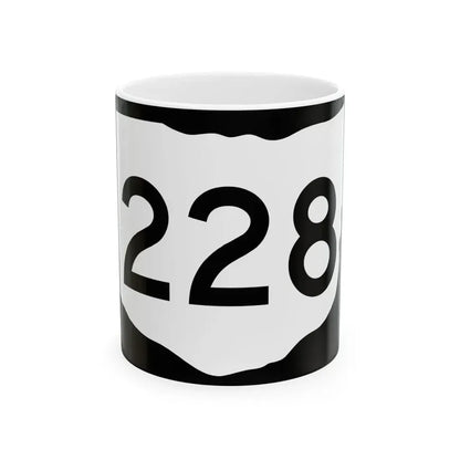 OH-228 (Ohio) (Road Sign) White Coffee Mug 11oz - Go Mug Yourself