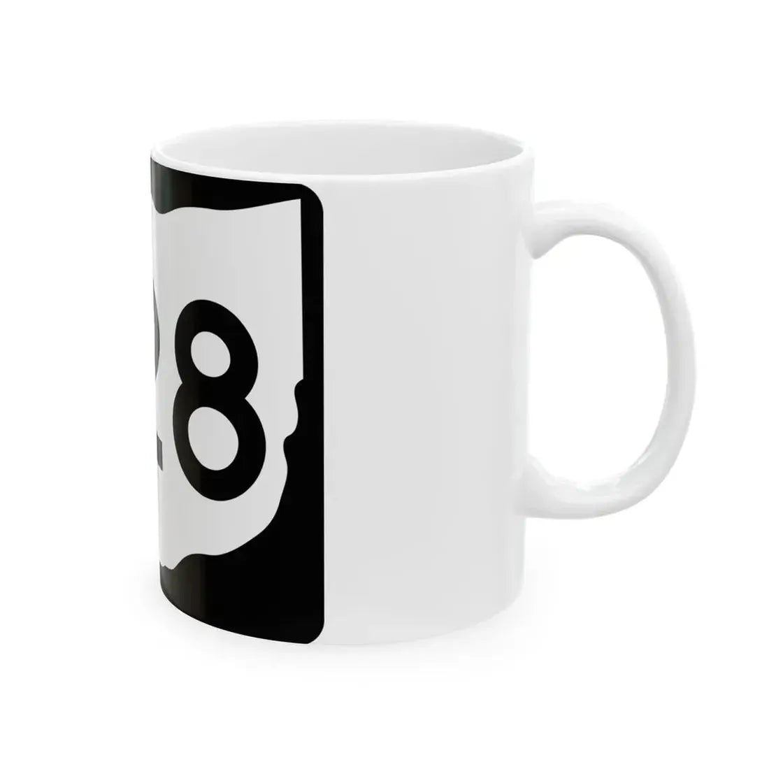 OH-228 (Ohio) (Road Sign) White Coffee Mug - Go Mug Yourself