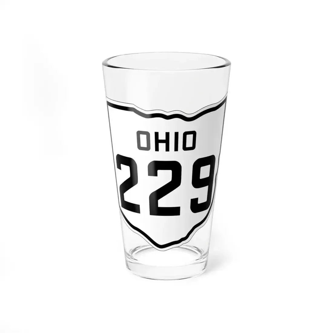 OH-229 1927 (Ohio) (Road Sign) Pint Glass 16oz 16oz - Go Mug Yourself