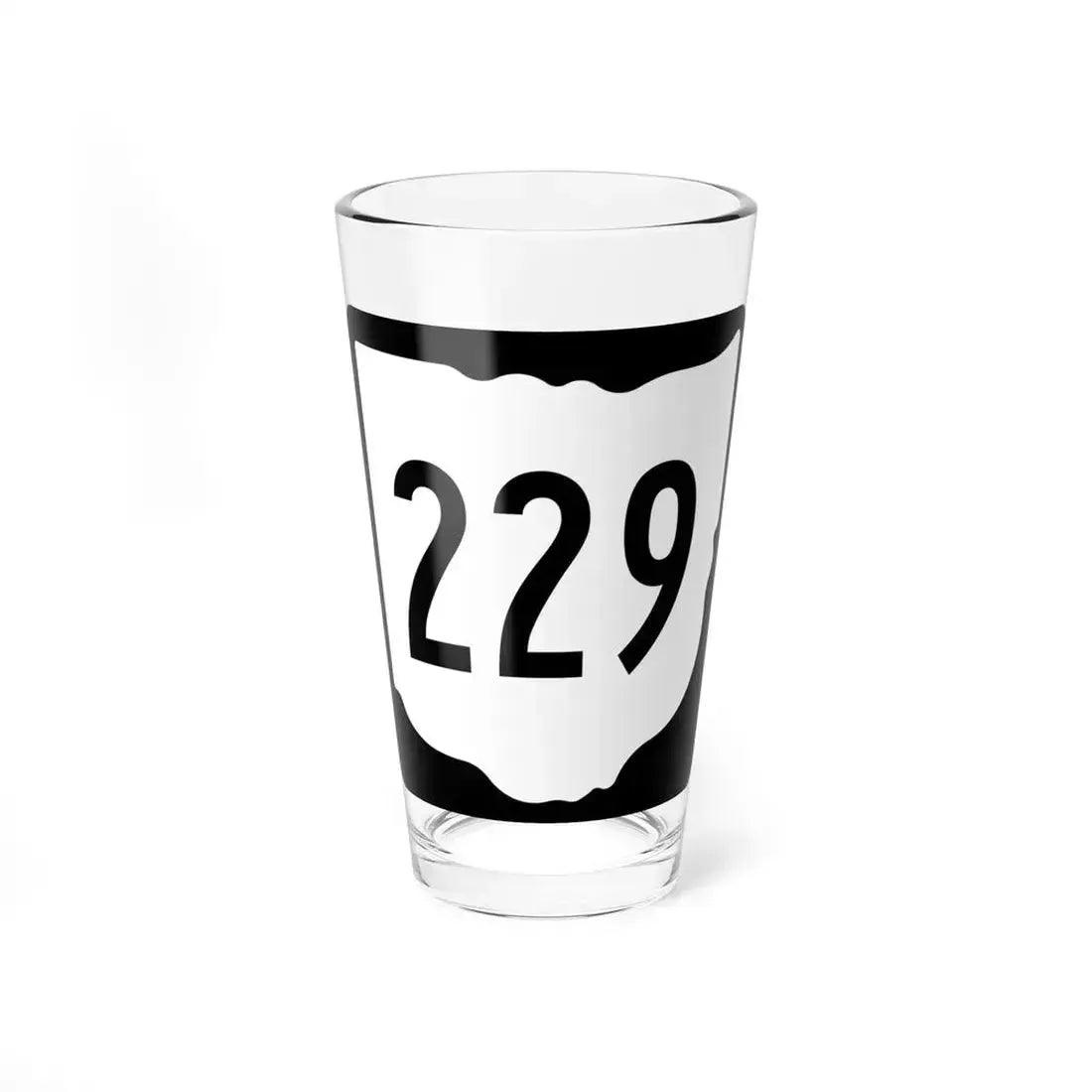OH-229 1967 (Ohio) (Road Sign) Pint Glass 16oz 16oz - Go Mug Yourself