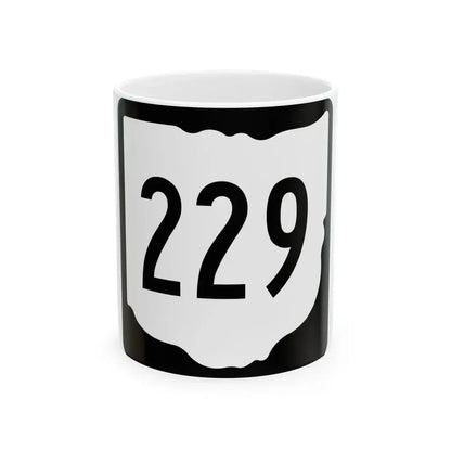 OH-229 1967 (Ohio) (Road Sign) White Coffee Mug 11oz - Go Mug Yourself