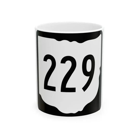 OH-229 1967 (Ohio) (Road Sign) White Coffee Mug 11oz - Go Mug Yourself