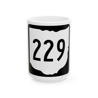 OH-229 1967 (Ohio) (Road Sign) White Coffee Mug 15oz - Go Mug Yourself