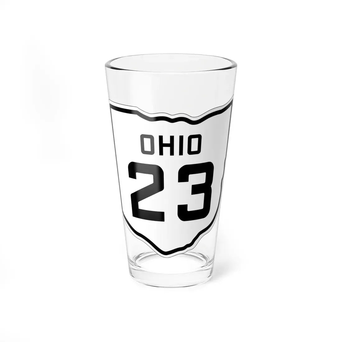 OH-23 1927 (Ohio) (Road Sign) Pint Glass 16oz 16oz - Go Mug Yourself