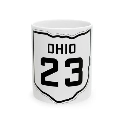 OH-23 1927 (Ohio) (Road Sign) White Coffee Mug 11oz - Go Mug Yourself