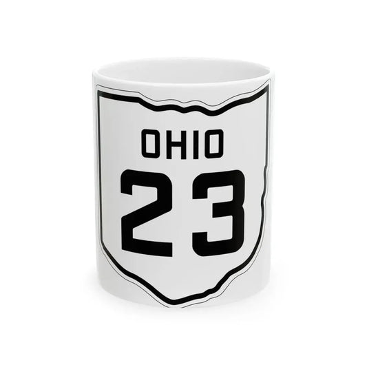 OH-23 1927 (Ohio) (Road Sign) White Coffee Mug 11oz - Go Mug Yourself