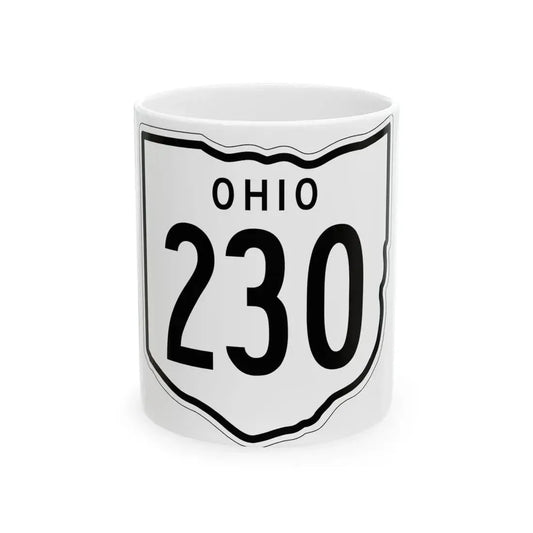 OH-230 1948 (Ohio) (Road Sign) White Coffee Mug 11oz - Go Mug Yourself