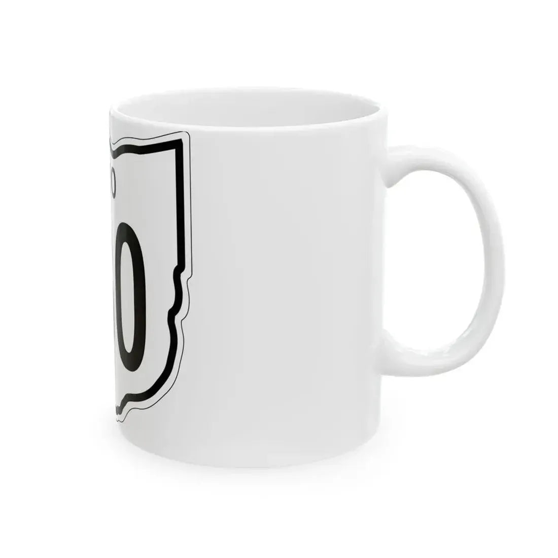 OH-230 1948 (Ohio) (Road Sign) White Coffee Mug - Go Mug Yourself