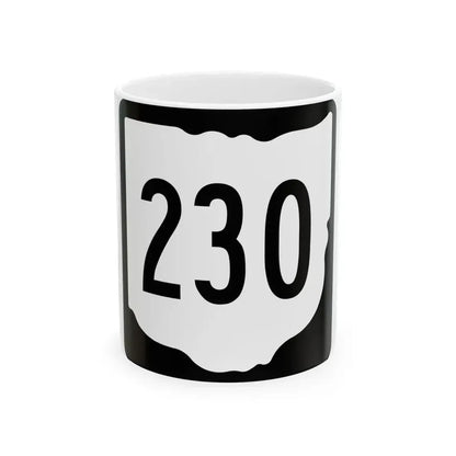 OH-230 1967 (Ohio) (Road Sign) White Coffee Mug 11oz - Go Mug Yourself