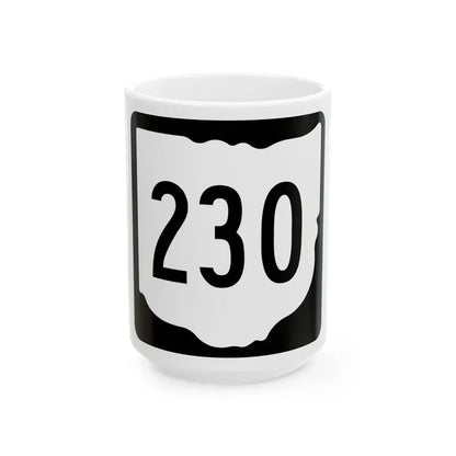 OH-230 1967 (Ohio) (Road Sign) White Coffee Mug 15oz - Go Mug Yourself