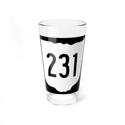 OH-231 1967 (Ohio) (Road Sign) Pint Glss 16oz 16oz - Go Mug Yourself