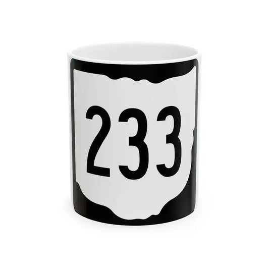 OH-233 1967 (Ohio) (Road Sign) White Coffee Mug 11oz - Go Mug Yourself