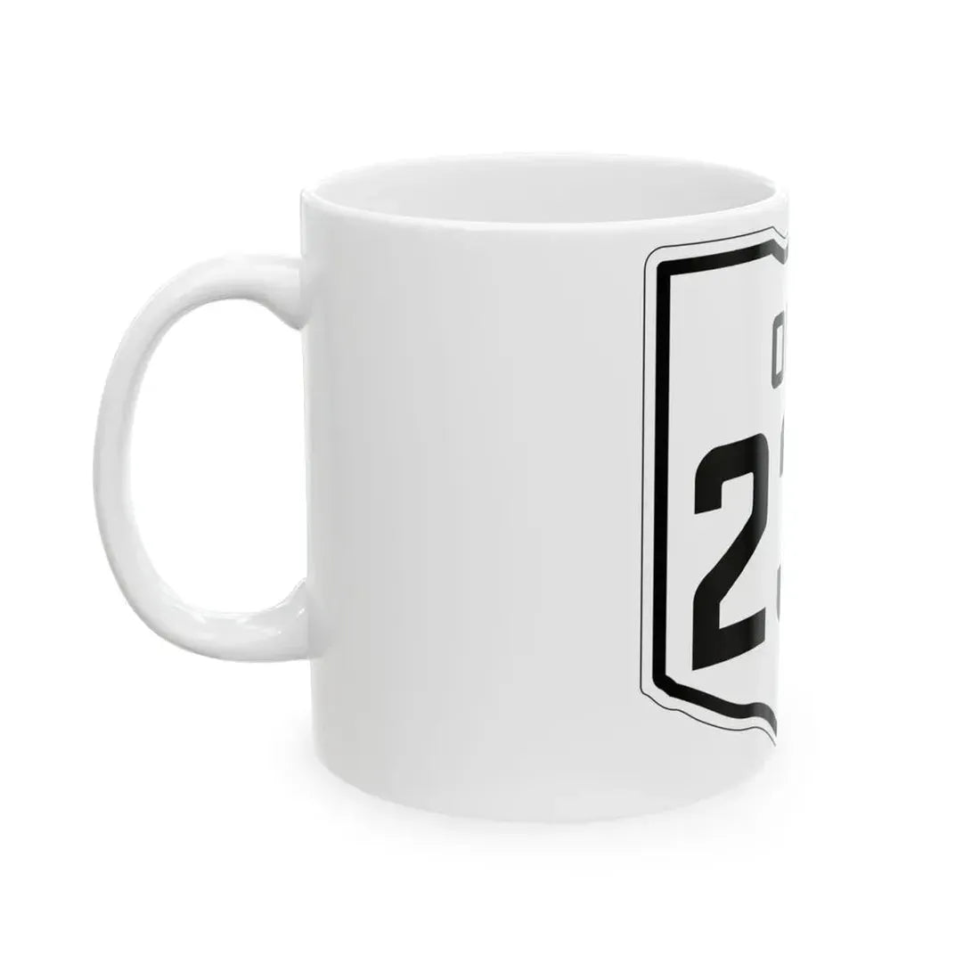 OH-234 1927 (Ohio) (Road Sign) White Coffee Mug - Go Mug Yourself