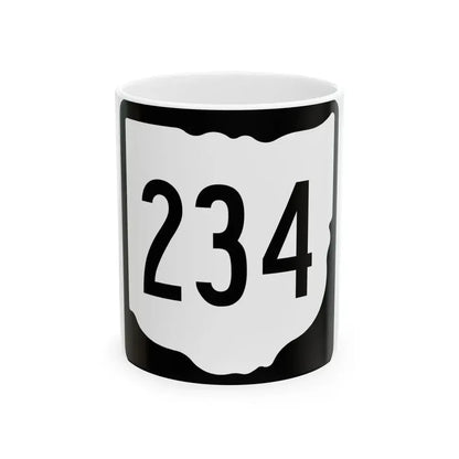 OH-234 1967 (Ohio) (Road Sign) White Coffee Mug 11oz - Go Mug Yourself