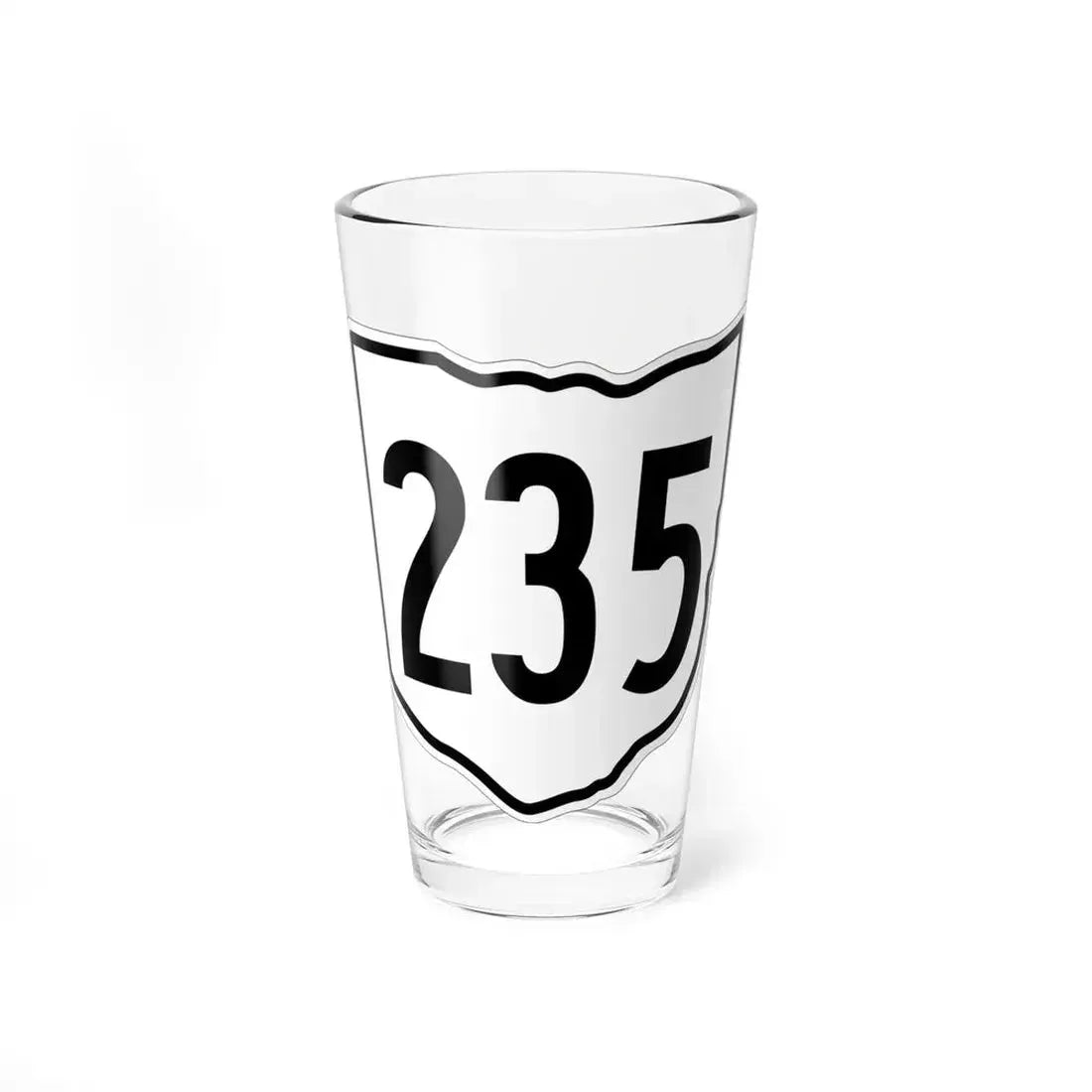 OH-235 1960 (Ohio) (Road Sign) Pint Glass 16oz 16oz - Go Mug Yourself