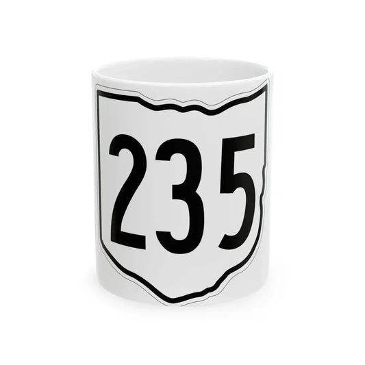OH-235 1960 (Ohio) (Road Sign) White Coffee Mug 11oz - Go Mug Yourself