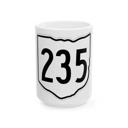 OH-235 1960 (Ohio) (Road Sign) White Coffee Mug 15oz - Go Mug Yourself