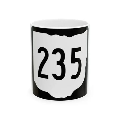 OH-235 1967 (Ohio) (Road Sign) White Coffee Mug 11oz - Go Mug Yourself