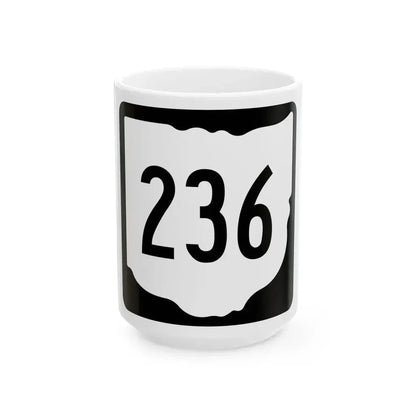 OH-236 1967 (Ohio) (Road Sign) White Coffee Mug 15oz - Go Mug Yourself