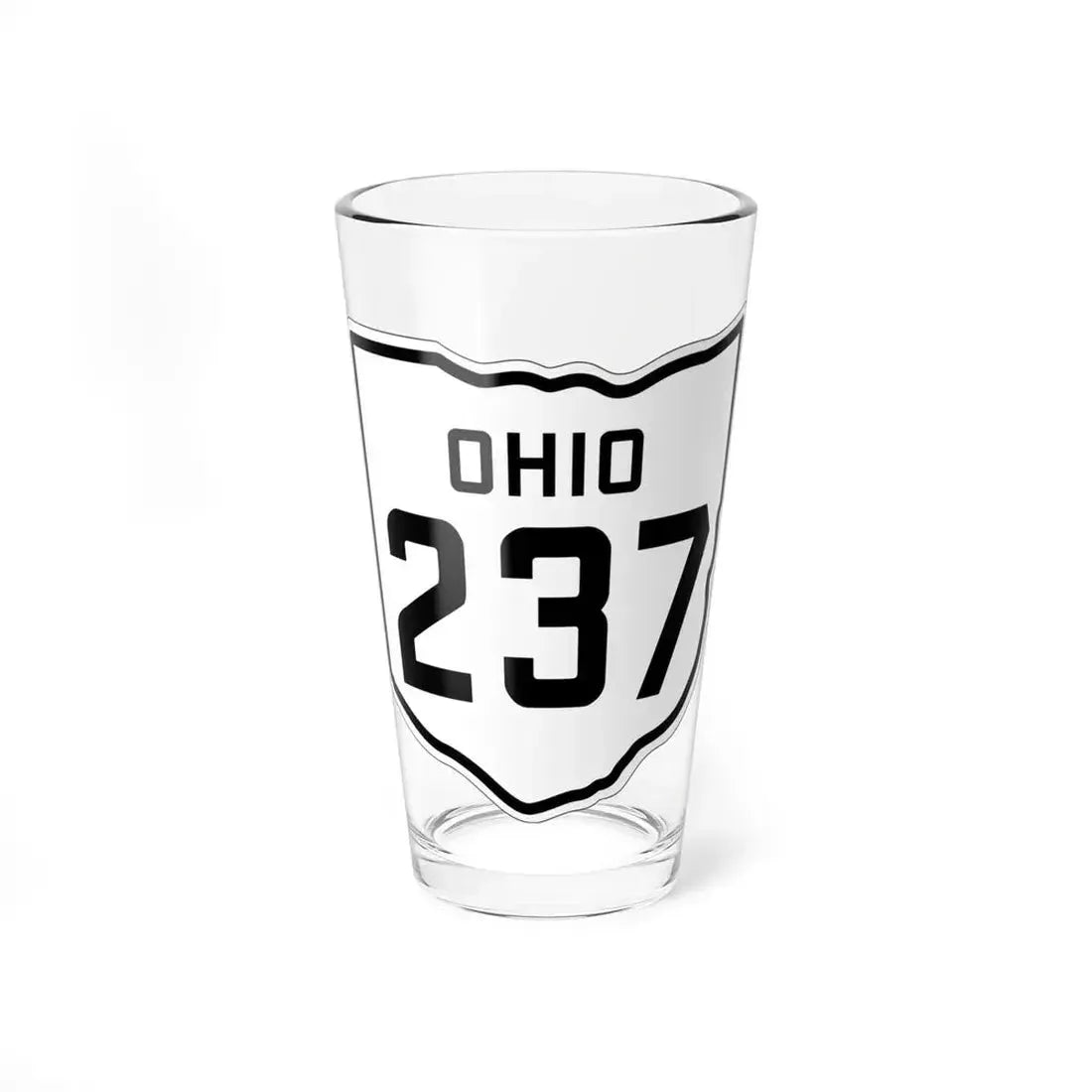 OH-237 1927 (Ohio) (Road Sign) Pint Glass 16oz 16oz - Go Mug Yourself